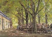 Max Liebermann Country Tavern at Brannenburg oil painting artist